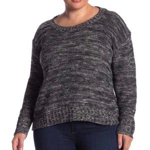 NEW Susina Nordstrom Black & White Marled Sweater